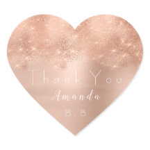 Pink Rose Gold Blush Wedding Danke Brida Heart