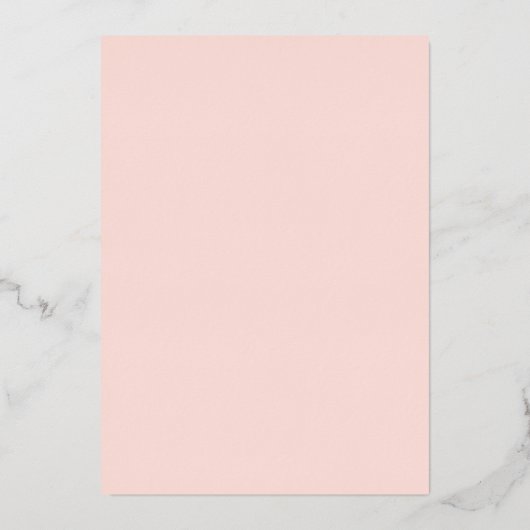 Pink Rose Gold Floral Butterfly Tiara Quinceanera Folieneinladung (Rückseite)