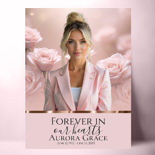Pink Rose Gold-Gedächtnisposter Poster