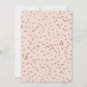 Pink Rose Gold Glitter Banner Español Quinceañera Einladung (Rückseite)