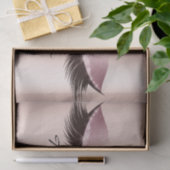 Pink Rose Gold Glitzer Danke Eyes Lashes Seidenpapier (Geschenk)