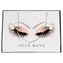 Pink Rose Gold Schwarz-weiß Gefallen Eyes Lashes