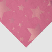Pink | ROSE | Gold Star Muster Seidenpapier (Ausschnitt)