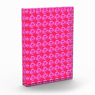 Pink Rose Kisses Pattern Fotoblock