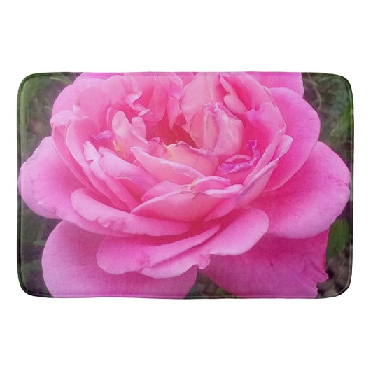 Pink Rose "Leonardo Da Vinci" Badematte (Vorderseite)