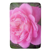 Pink Rose "Leonardo Da Vinci" Badematte (Vorderseite Vertikal)