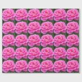 Pink Rose "Leonardo Da Vinci" Geschenkpapier (Flach)