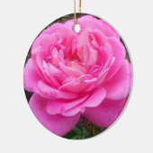 Pink Rose "Leonardo Da Vinci" Keramik Ornament (Links)
