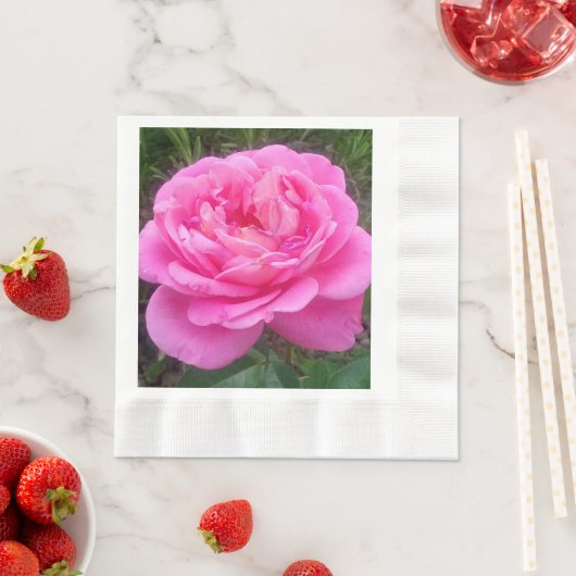 Pink Rose "Leonardo Da Vinci" Serviette (Beispiel)