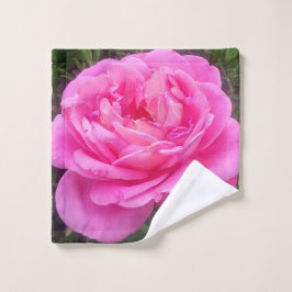 Pink Rose "Leonardo Da Vinci" Waschlappen