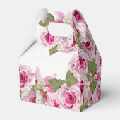 Pink Rose Lily Pearl Wedding Geschenkschachtel (Rückseite)