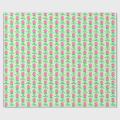 Pink Rose Mother's Day Wrapping Paper Geschenkpapier (Flach)