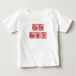 Pink Rose Niedlich Baby Periodisches Tischelement Baby T-shirt