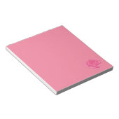 Pink rose notizblock (angewinkelt)
