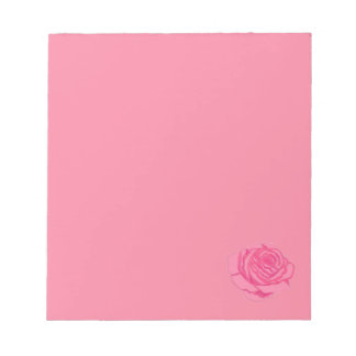 Pink rose notizblock