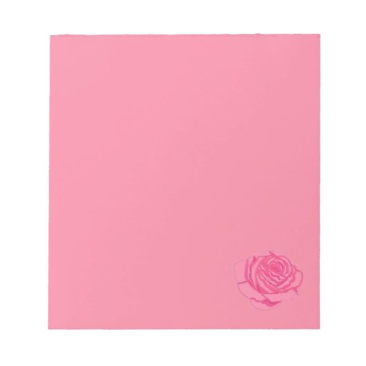 Pink rose notizblock (Vorderseite)