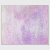 Pink Rose Paint Blush White Lilac Linen Wasserfarb Geschenkpapier (Flach)