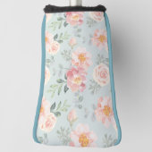 Pink Rose Pastel Garden Muster Golf Headcover (Rotieren 90)