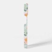 Pink Rose Pastel Garden Muster iPhone Hülle (Rechte Seite)