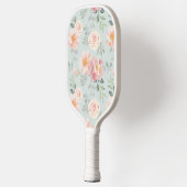 Pink Rose Pastel Garden Muster Pickleball Schläger (Links)
