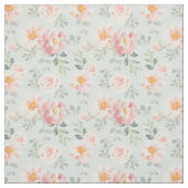 Pink Rose Pastel Garden Muster Stoff (Muster)