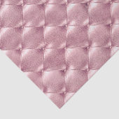 Pink Rose Pastel Metallic Tufted Leder Lux VIP Seidenpapier (Ausschnitt)