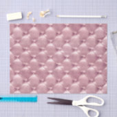 Pink Rose Pastel Metallic Tufted Leder Lux VIP Seidenpapier (Handwerk)