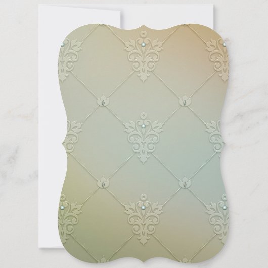 Pink Rose Pearl Bridal Tee Party Einladung