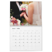 Pink & Rose Peony Blume Unser Hochzeitkalender Kalender (Mär 2026)