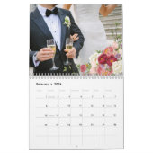 Pink & Rose Peony Blume Unser Hochzeitkalender Kalender (Feb 2026)