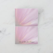 Pink Rose Petal Danke Karte (Innenseite)