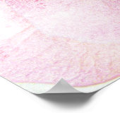 Pink Rose Petals Art Poster (Ecke)