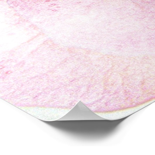 Pink Rose Petals Art Poster (Ecke)