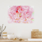 Pink Rose Petals Art Poster (Küche)