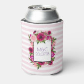 Pink Rose & Poppy Bouquet Wedding Dosenkühler (Kanne Rückseite)
