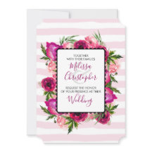 Pink Rose & Poppy Bouquet Wedding