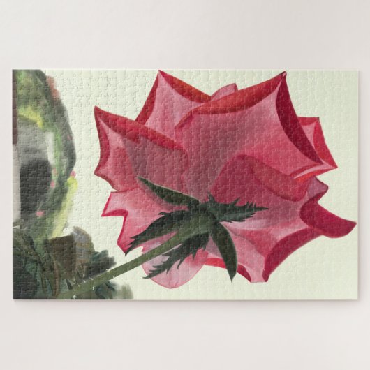 Pink Rose Puzzle (Horizontal)