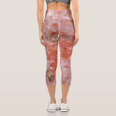 Pink Rose Quartz Capri Leggings (Rückseite)