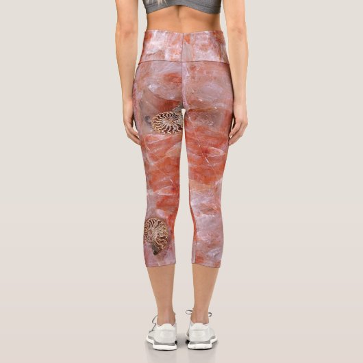 Pink Rose Quartz Capri Leggings (Rückseite)
