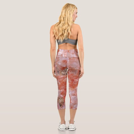 Pink Rose Quartz Capri Leggings (Rückseite)
