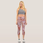 Pink Rose Quartz Capri Leggings (Vorderseite)