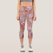 Pink Rose Quartz Capri Leggings (Vorderseite)