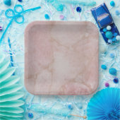 Pink Rose Quartz Pappteller (Party)