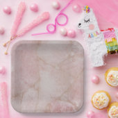 Pink Rose Quartz Pappteller (Party)