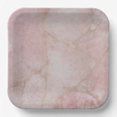 Pink Rose Quartz Pappteller (Vorderseite)