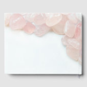 Pink Rose Quartz Wedding Gästebuch (Rückseite)