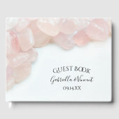 Pink Rose Quartz Wedding Gästebuch (Vorderseite)