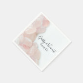 Pink Rose Quartz Wedding Serviette (Ecke)