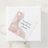 Pink Rose Quartz Wedding Vielen Dank Geschenkanhänger (Beispiel)