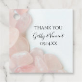 Pink Rose Quartz Wedding Vielen Dank Geschenkanhänger (Vorderseite)